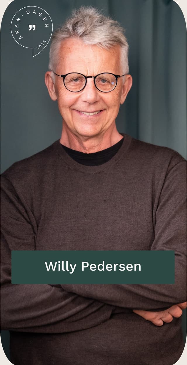 Willy Pedersen — foredragsholder på Akan-dagen 2026