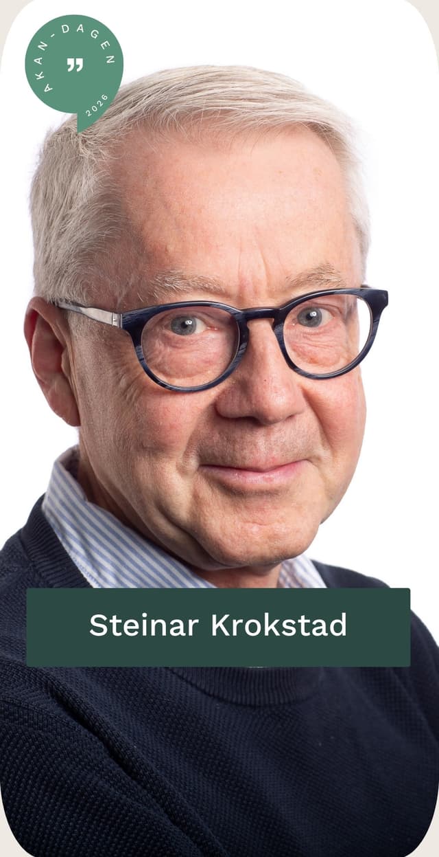 Steinar Krokstad — foredragsholder på Akan-dagen 2026