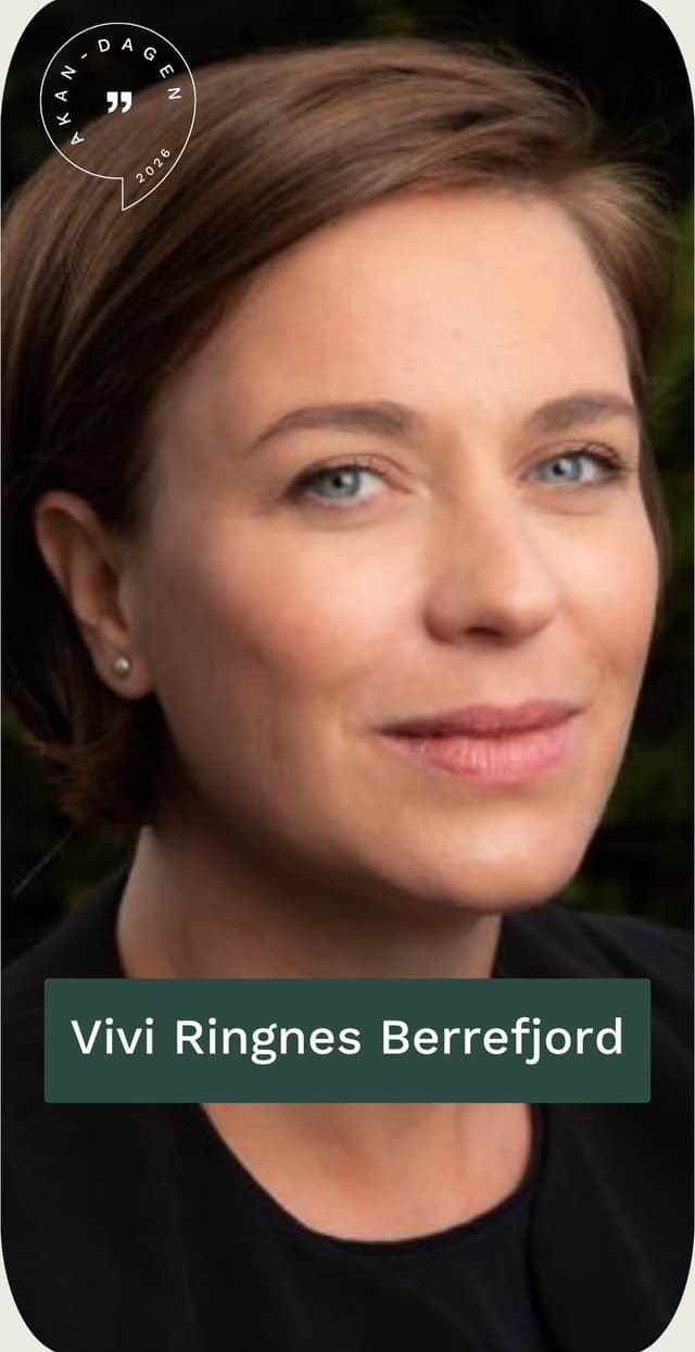 Vivi Ringnes Berrefjord — foredragsholder på Akan-dagen 2026